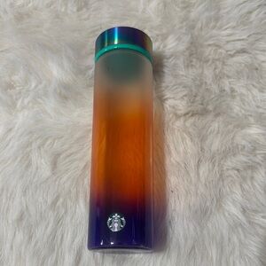 Starbucks Orange Purple Glass Gradient Tumbler